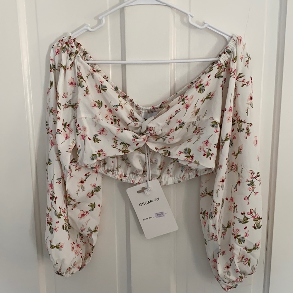 Cropped Floral Top